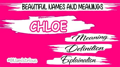 different spellings of chloe